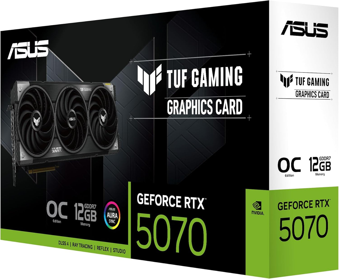 The SFF-Ready ASUS Prime GeForce RTX™ 5070 12GB GDDR7 Graphics Card (PCIe® 5.0, 12GB GDDR7, HDMI®/DP 2.1, 2.5-Slot, Axial-tech Fans, Dual BIOS)
