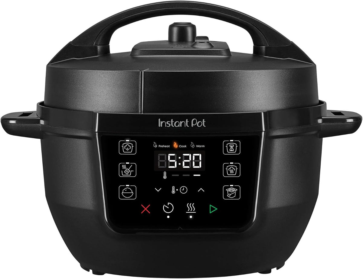 Instant Pot® RIO Mini 7-in-1 Multi-Cooker, PressureCooker, SlowCooker, RiceCooker, Steamer, Sauté, Yogurt Maker, & Warmer, Includes App With Over 2000 Recipes, 4QT, Black