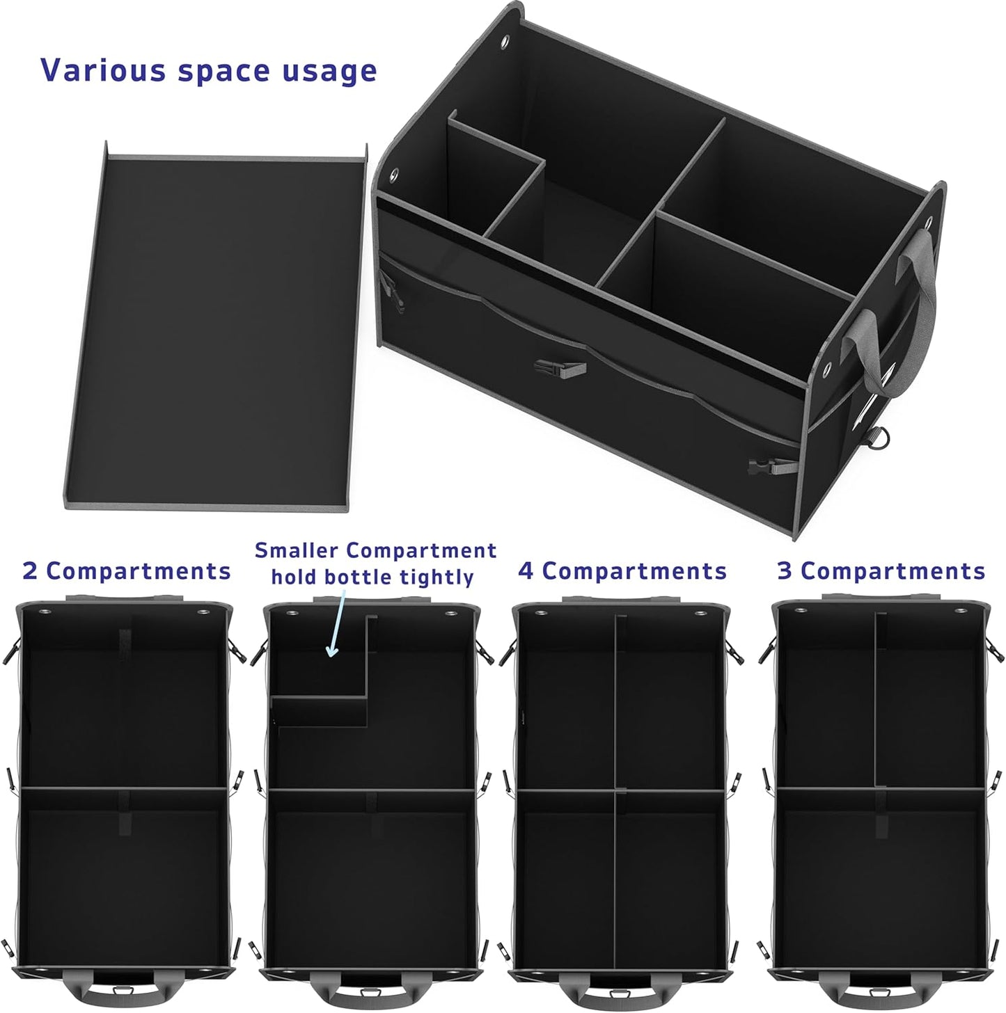 Purilite Select Foldable Car Trunk Organizer