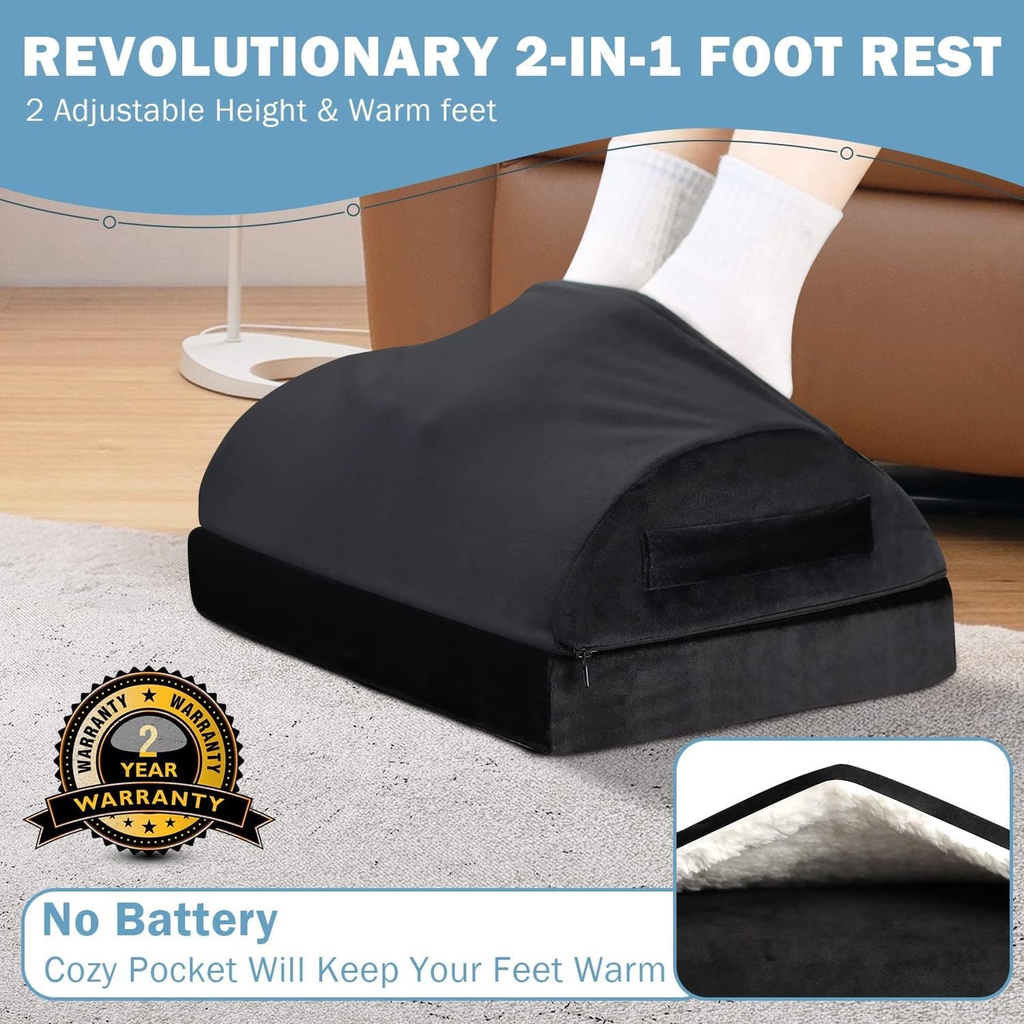 Purilite Select Foot Rest for Under Desk