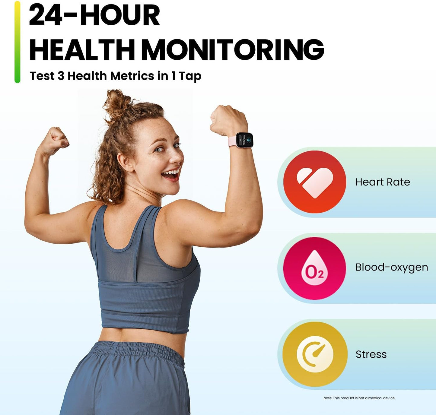 Amazfit Bip 5 Smart Watch Health & Fitness Tracker for Men Women, GPS, Alexa Built-In, Bluetooth Phone Calls, 10-Day Battery, 24H Heart Rate Sleep Monitoring, for Android & iPhone, White