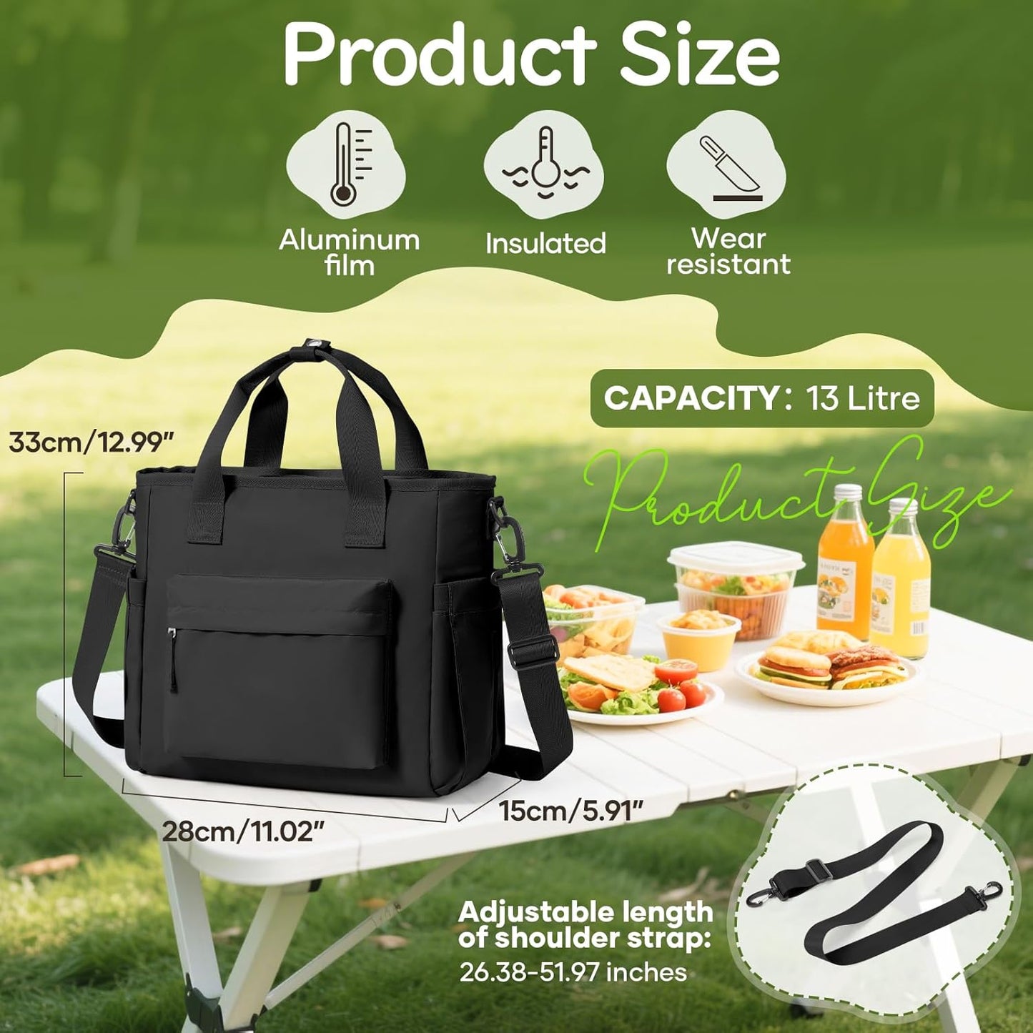 Lunch Bag Insulated Lunch Box Leakproof Lunch Tote Bags for Women Men,Portable Thermal Cooler Bag Lunch Containers with Shoulder Strap for Work, Family, Picnic, School, Outdoor,BBQ C2-Pinkpurple