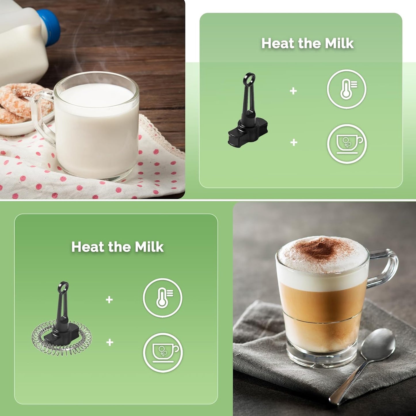 Maestri House Milk Frother, Variable Temp and Froth Thickness Milk Frother and Steamer, 14.1OZ/400ML Smart Touch Control Foam Maker, Memory Function for Latte, Warm Milk, Hot Chocolate,DualFro 400