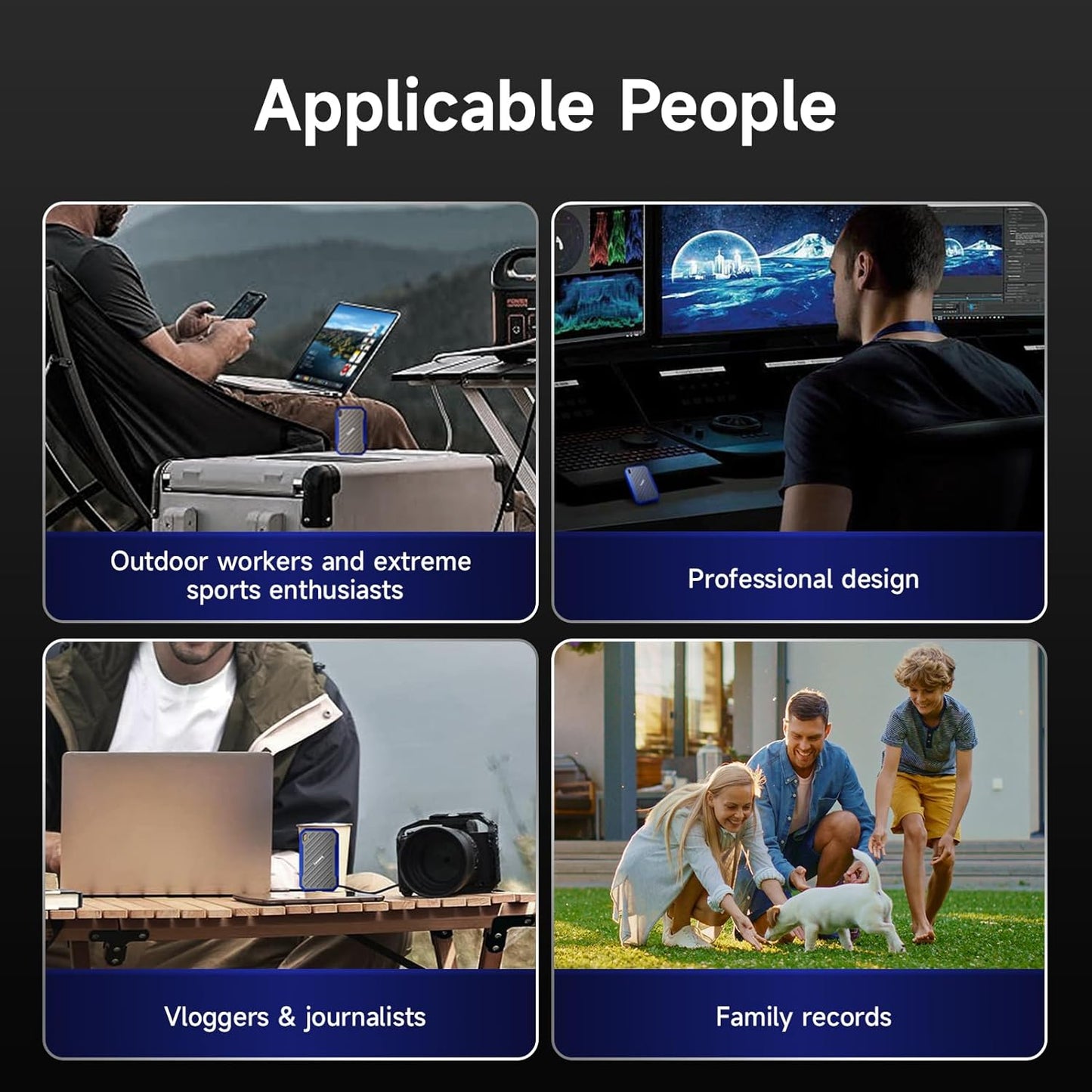 fanxiang Portable SSD 1TB External Hard Drive, Up to 2000MB/s USB 3.2 Gen2, IP68 Water and Dust Resistance, External Solid State Drive Reliable Storage for Gaming, Students, Professionals