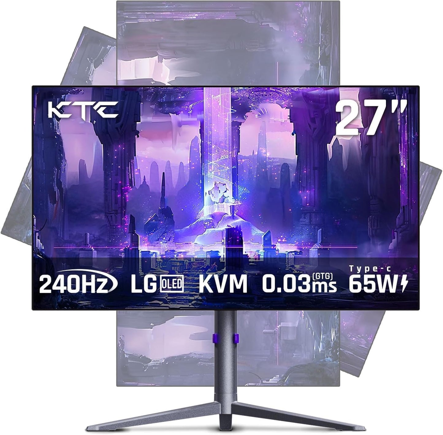 KTC 32 Inch 2K Computer Monitor, IPS 1440p Monitor with Ultra-Thin Bezels, HDR10, Freesync/G-sync, HDMI/DP Ports, Tilt Adjustable, Eyecare, Ideal for Business, Office, and Casual Gaming