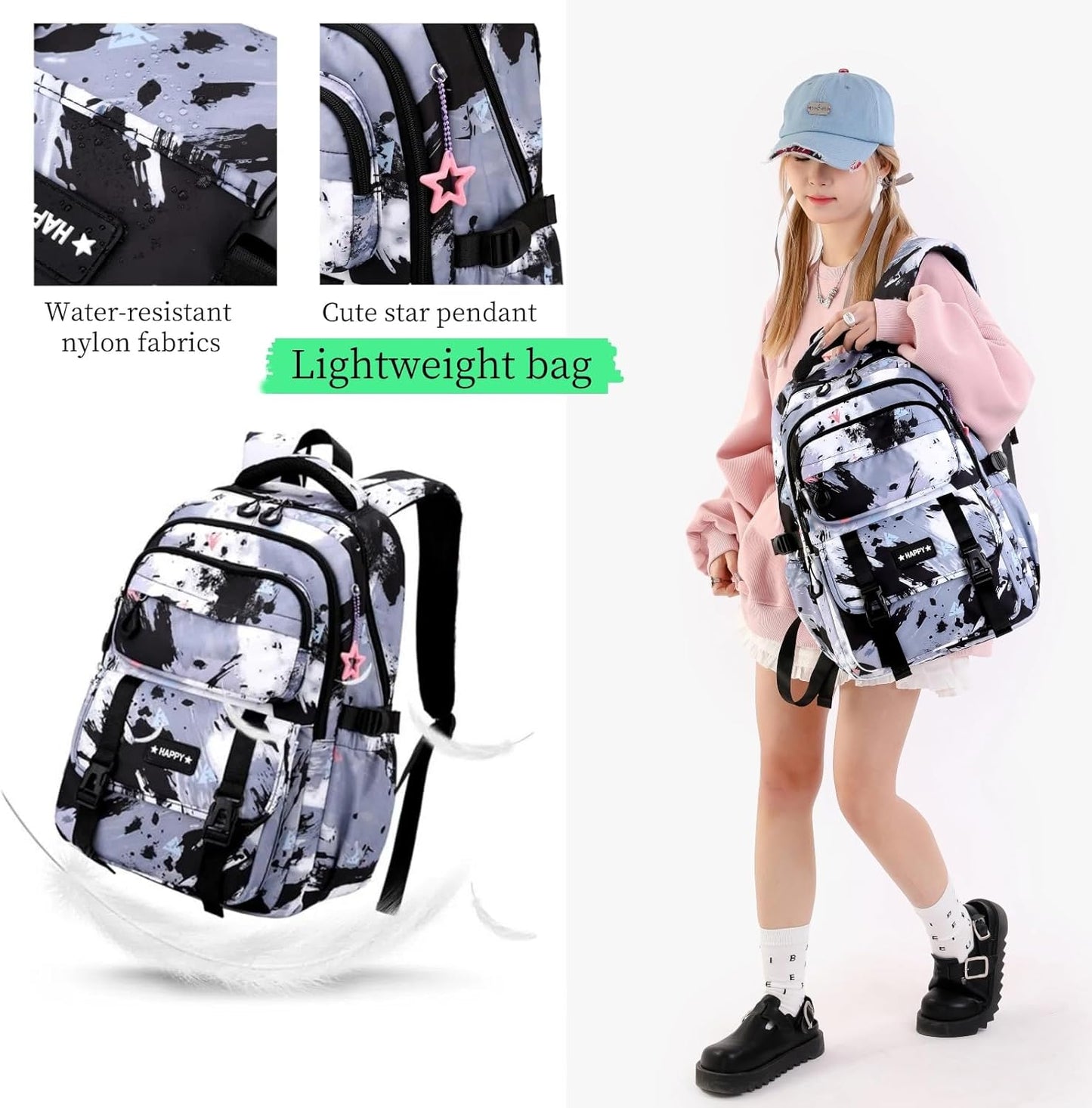 Backpack for Girls Kids Backpack Elementary School Backpack Boys Bookbag Schoolbag for Teen Boys