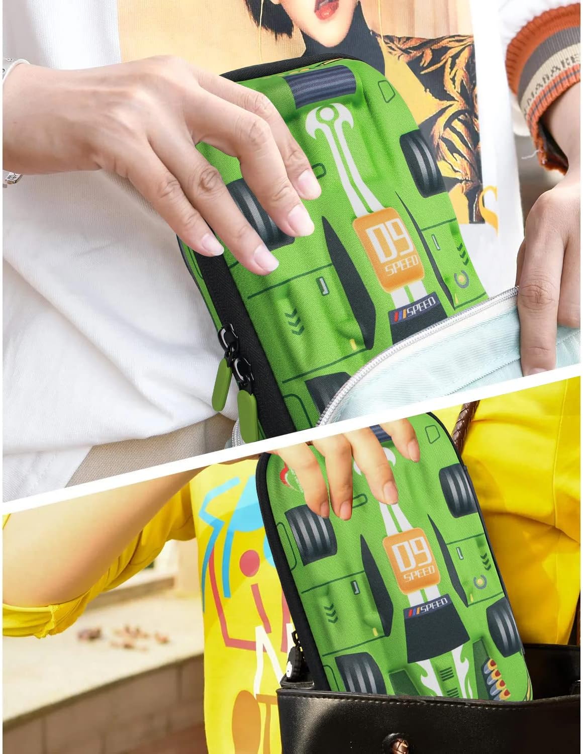 Rockpapa Large Pencil Cases, Big Pencil Case for Boys & Girls, Small Storage Box for School Students Boys Teens Kids Toddlers