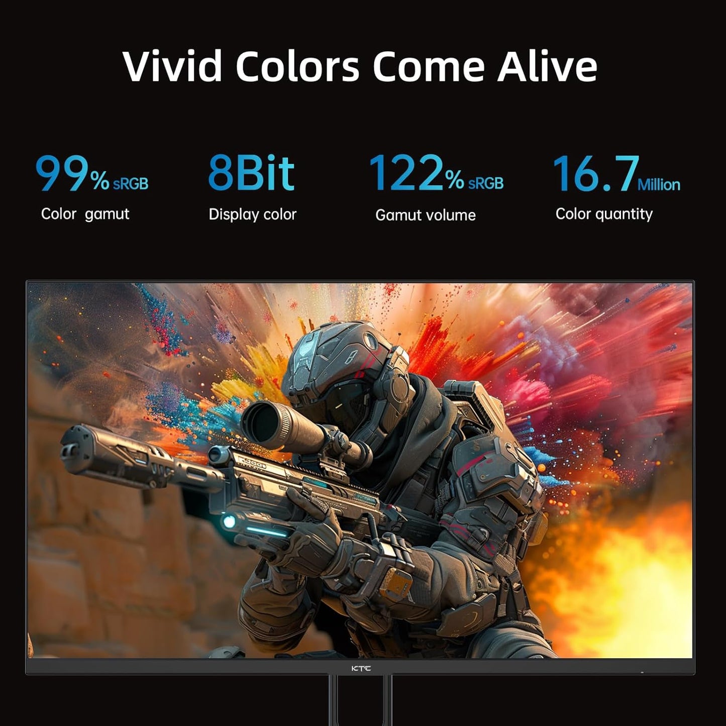 KTC 32 Inch 2K Computer Monitor, IPS 1440p Monitor with Ultra-Thin Bezels, HDR10, Freesync/G-sync, HDMI/DP Ports, Tilt Adjustable, Eyecare, Ideal for Business, Office, and Casual Gaming