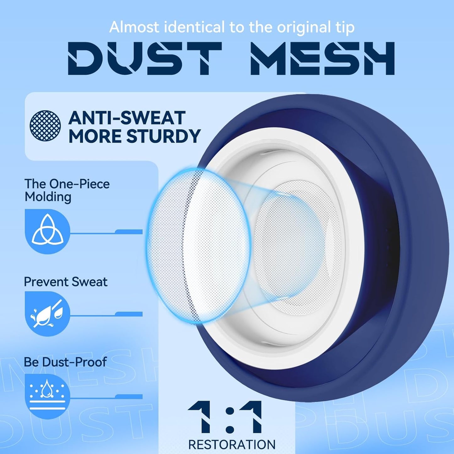 4 Pairs Replacement Ear Tips for AirPods Pro 2nd/1st Generation with Portable Storage Box & Cleaner Pen,Noise Reduction Holewith & Built-in dust Guard Screen,Silicone Ear Tips for AirPods Pro (White)
