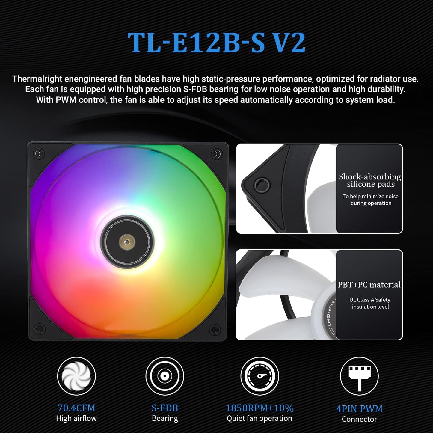 Thermalright Frozen Prism 360 Black AIO Water Cooler,Liquid CPU Cooler, 3×120mm PWM Fans Water Cooling System,1850RPM High Speed,Compatible with AMD/AM4/AM5&Intel LGA1151/1200/2066/1700