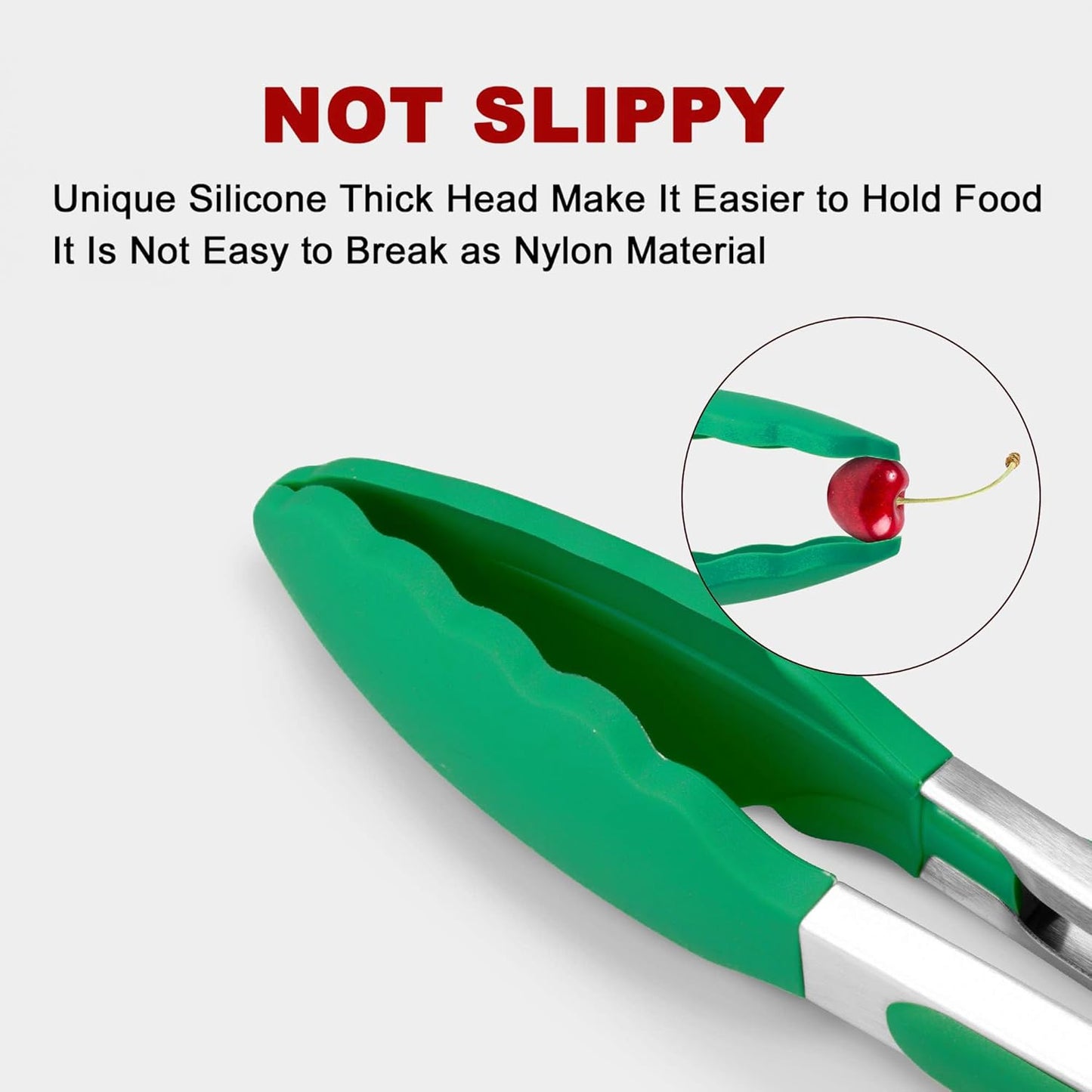 Purilite Select Silicone & Stainless Steel Kitchen Tongs