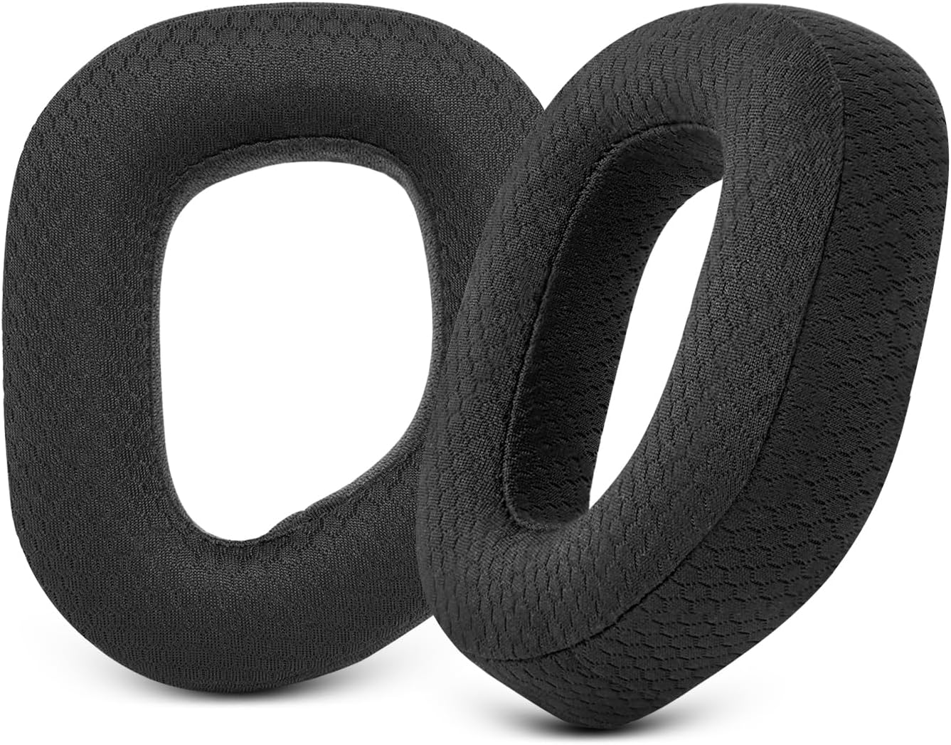 Gvoears Replacement Earpads for Corsair HS 80 RGB Wireless/Wired Gaming Headsets Ear Cushions, Comfortable & Soft Sponge, Breathable Mesh Fabric (Black)