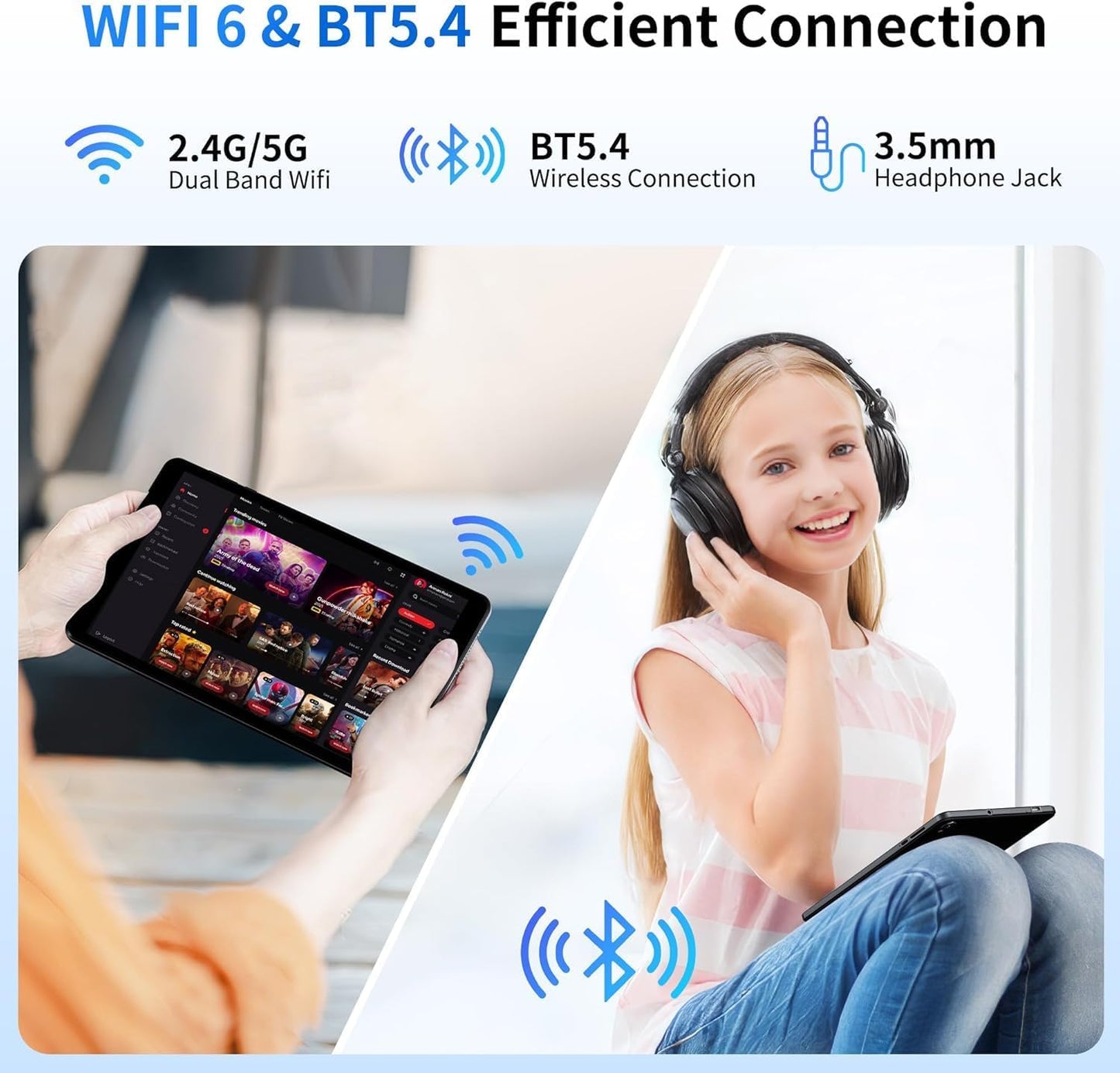 2025 Topsand Android 15 Tablet 8 inch Tablet, Octa-Core Processor, 12GB RAM 64GB ROM 2TB Expandable, 1280 * 800 IPS HD Screen, WiFi6, BT5.4, Widevine L1, 5MP+8MP Dual Camera