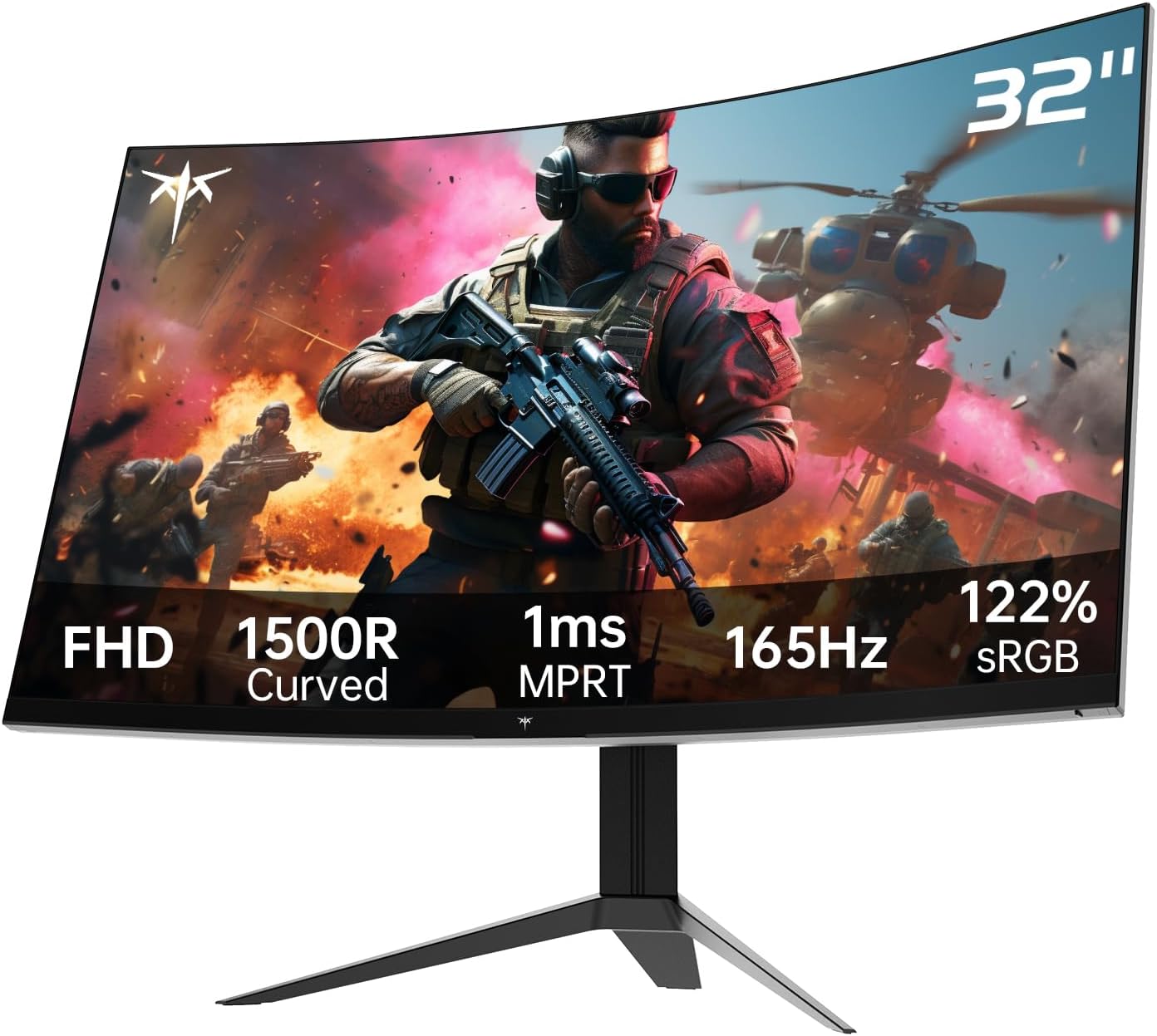 KTC 32 Inch 2K Computer Monitor, IPS 1440p Monitor with Ultra-Thin Bezels, HDR10, Freesync/G-sync, HDMI/DP Ports, Tilt Adjustable, Eyecare, Ideal for Business, Office, and Casual Gaming