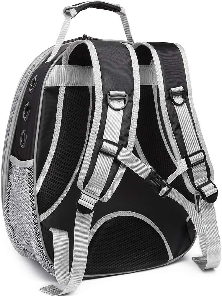 WEVONIGU Front Expandable Cat Backpack Carrier,Fit up to 16 lbs,Pet Carrier Backpack,Space Capsule Astronaut Bubble Window Bag,Cats and Puppies,Airline-Approved,Designed for Travel,Hiking,Walking