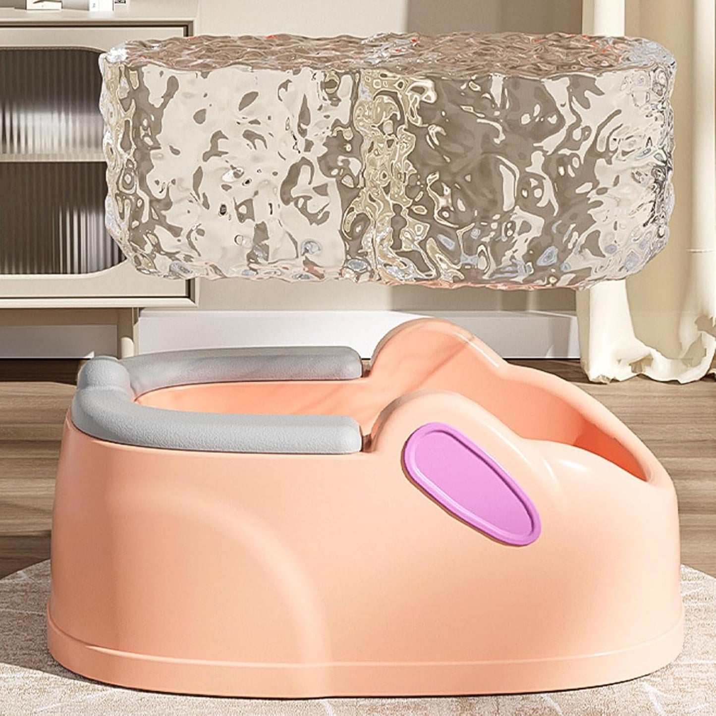27 X 41.5 X 18.5cm Baby Butt Washing Basin Children Butt Wash Basin Baby Boys and Girls Butt Bath Washing Seat Portable Lightweight Washing Basin for Newborn Infant Toddler