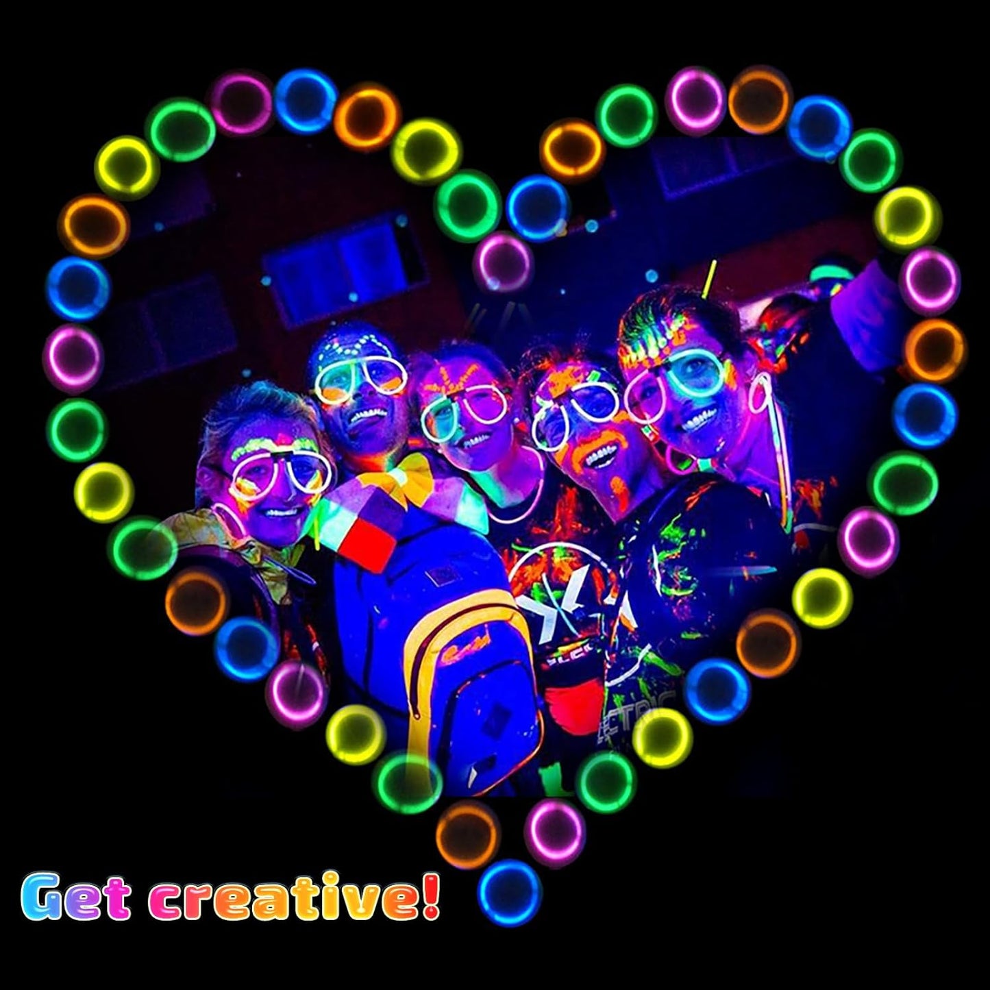200 PCS Glow Sticks Bulk 8" Glowsticks, Glow Stick Bracelets Necklaces, Glow Party Supplies, Neon Glow Sticks, Glow in the Dark, Glowsticks Party Favors Light-up, Christmas, Easter