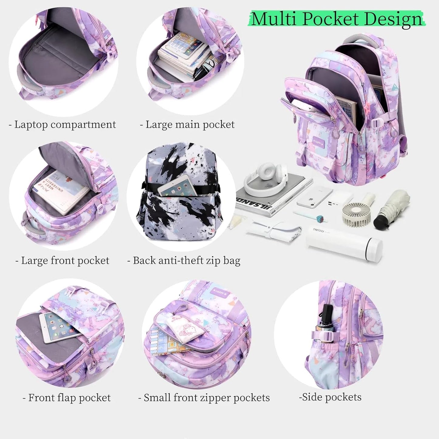Backpack for Girls Kids Backpack Elementary School Backpack Boys Bookbag Schoolbag for Teen Boys