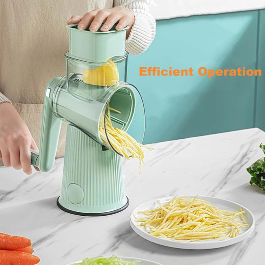 Purilite Select 5-in-1 Rotary Cheese Grater & Vegetable Slicer