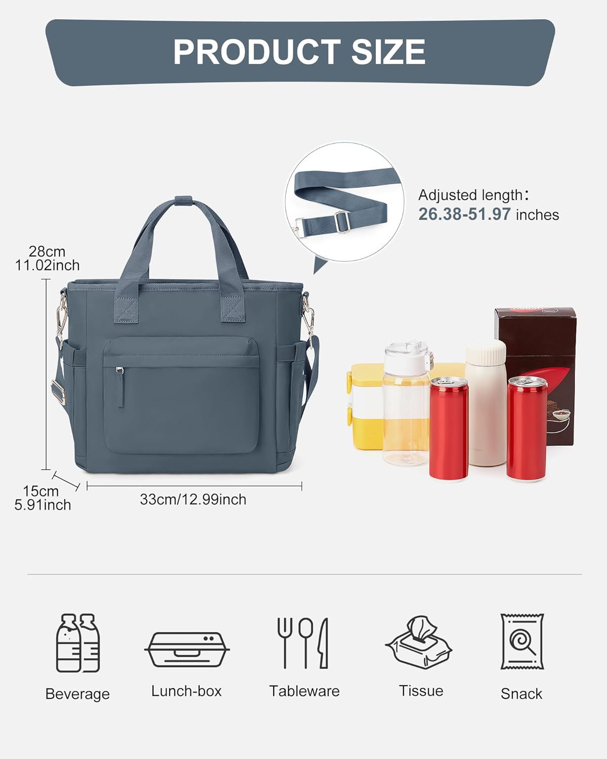 Lunch Bag Insulated Lunch Box Leakproof Lunch Tote Bags for Women Men,Portable Thermal Cooler Bag Lunch Containers with Shoulder Strap for Work, Family, Picnic, School, Outdoor,BBQ C2-Pinkpurple