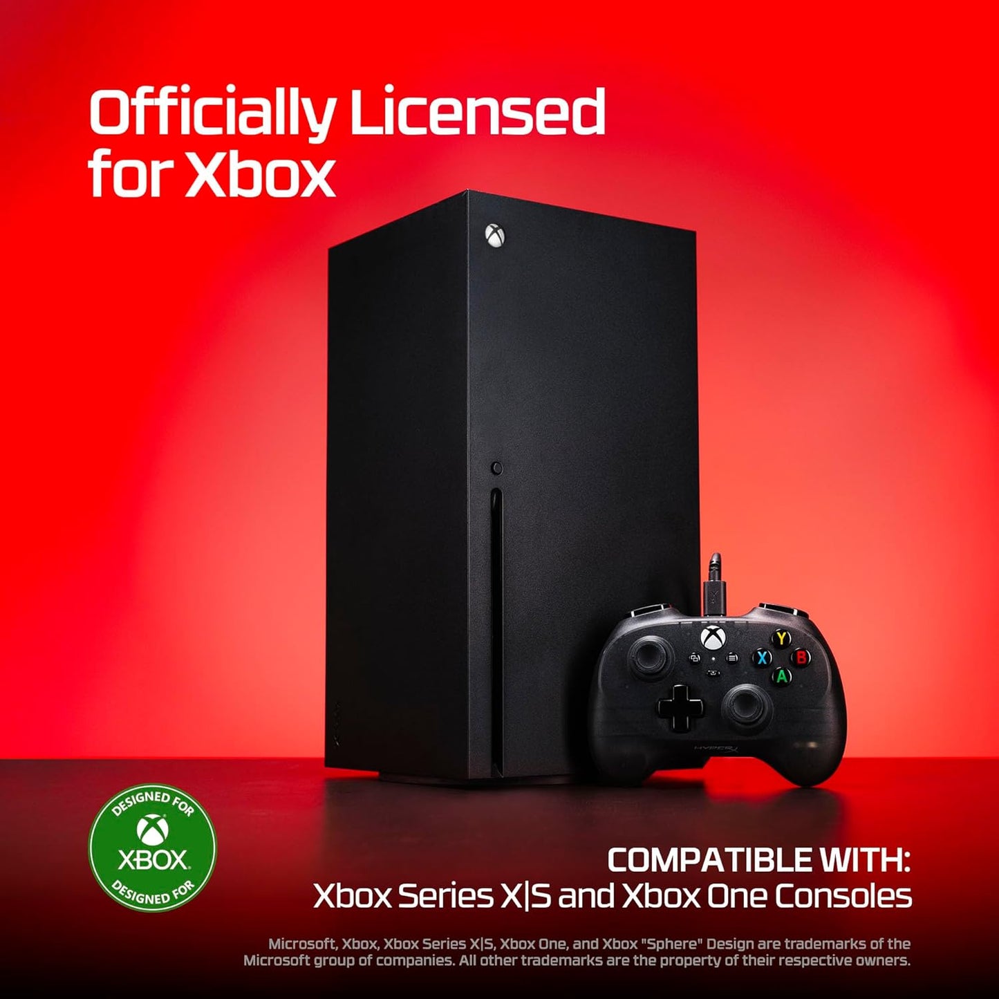 HyperX Clutch Gladiate – Wired Controller for Xbox One, Xbox Series X|S, PC, Officially Licensed by Xbox, Dual Trigger Locks, Programmable Buttons, Dual Rumble Motors
