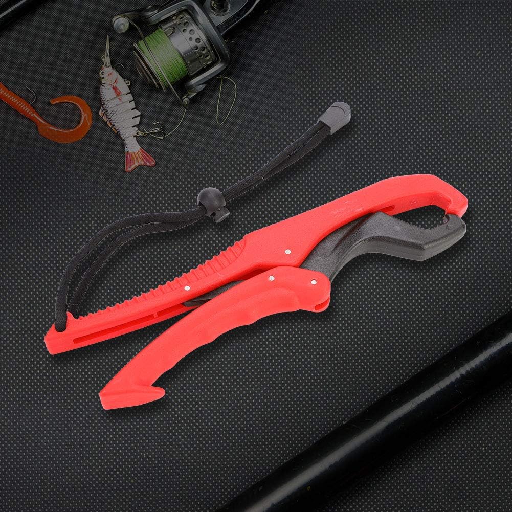 ABS Plastic Floating Fish Grip Zinc Alloy Fish Lip Gripper with Wrist Strip for Catching Fish No Hurt Auxiliary