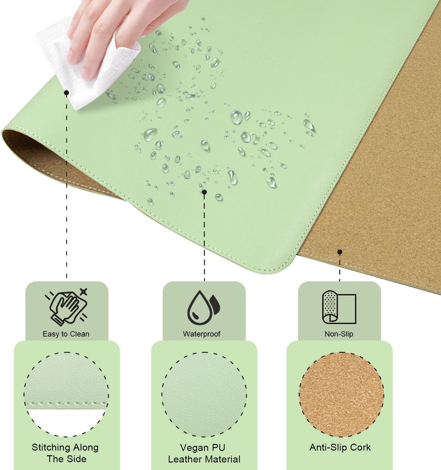 Purilite Select Dual-Sided Desk Pad