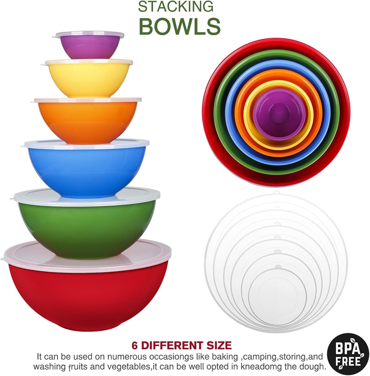 Purilite Select Plastic Mixing Bowl Set