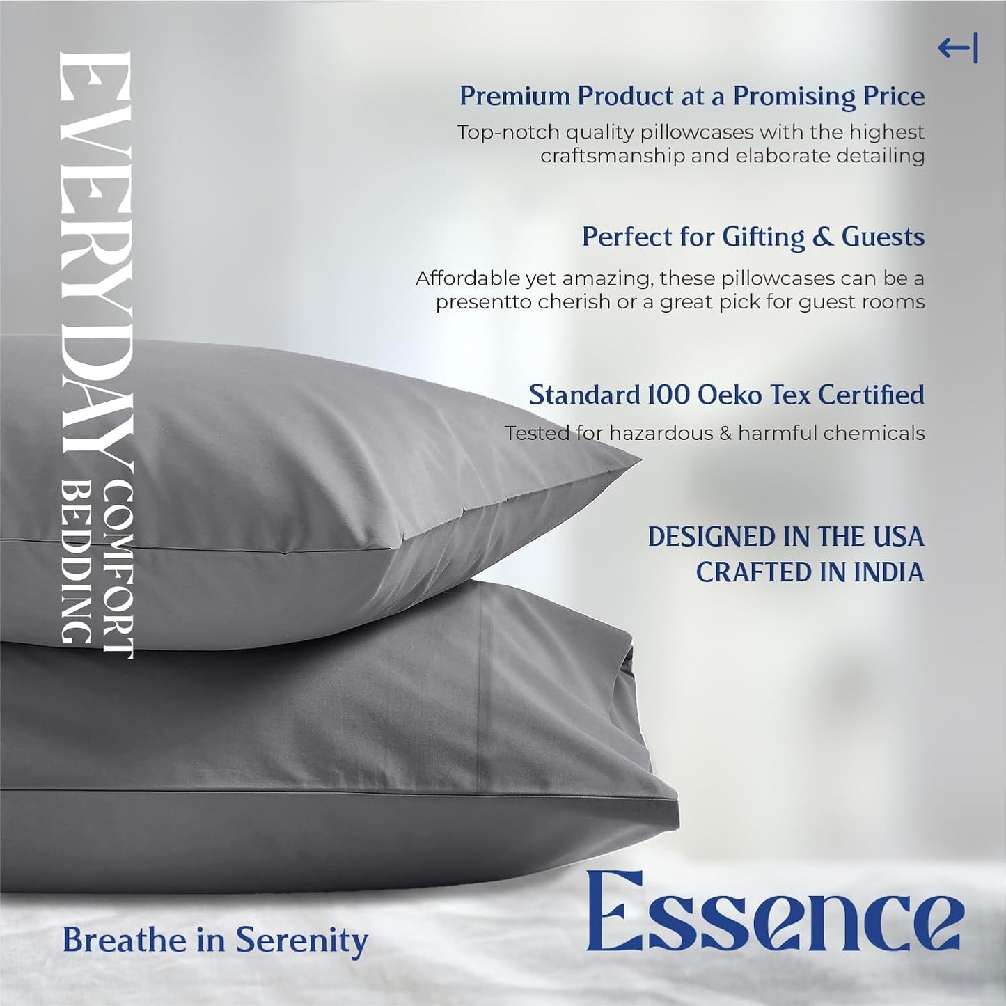 Mayfair Linen 100% Organic Cotton Percale Sheets Full Size - White Cotton Percale Sheets Full, 4 Piece Full Percale Sheet Sets, Soft & Crisp, Cooling Sheets, 16" Deep Pocket Hotel Sheets Full Size