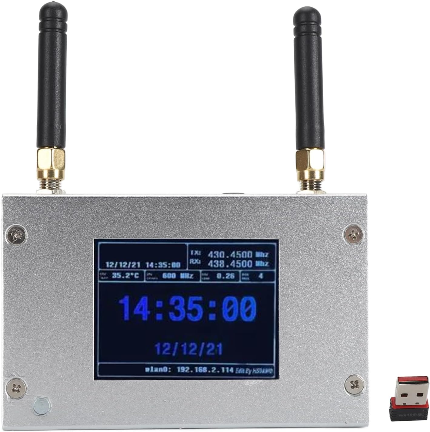 MMDVM Digital Hotspot Board, Multi Mode Digital Voice Modem with 8G Memory Card, Aluminum Housing, Support C4FM DMR DSTAR P25 for HAM Radio