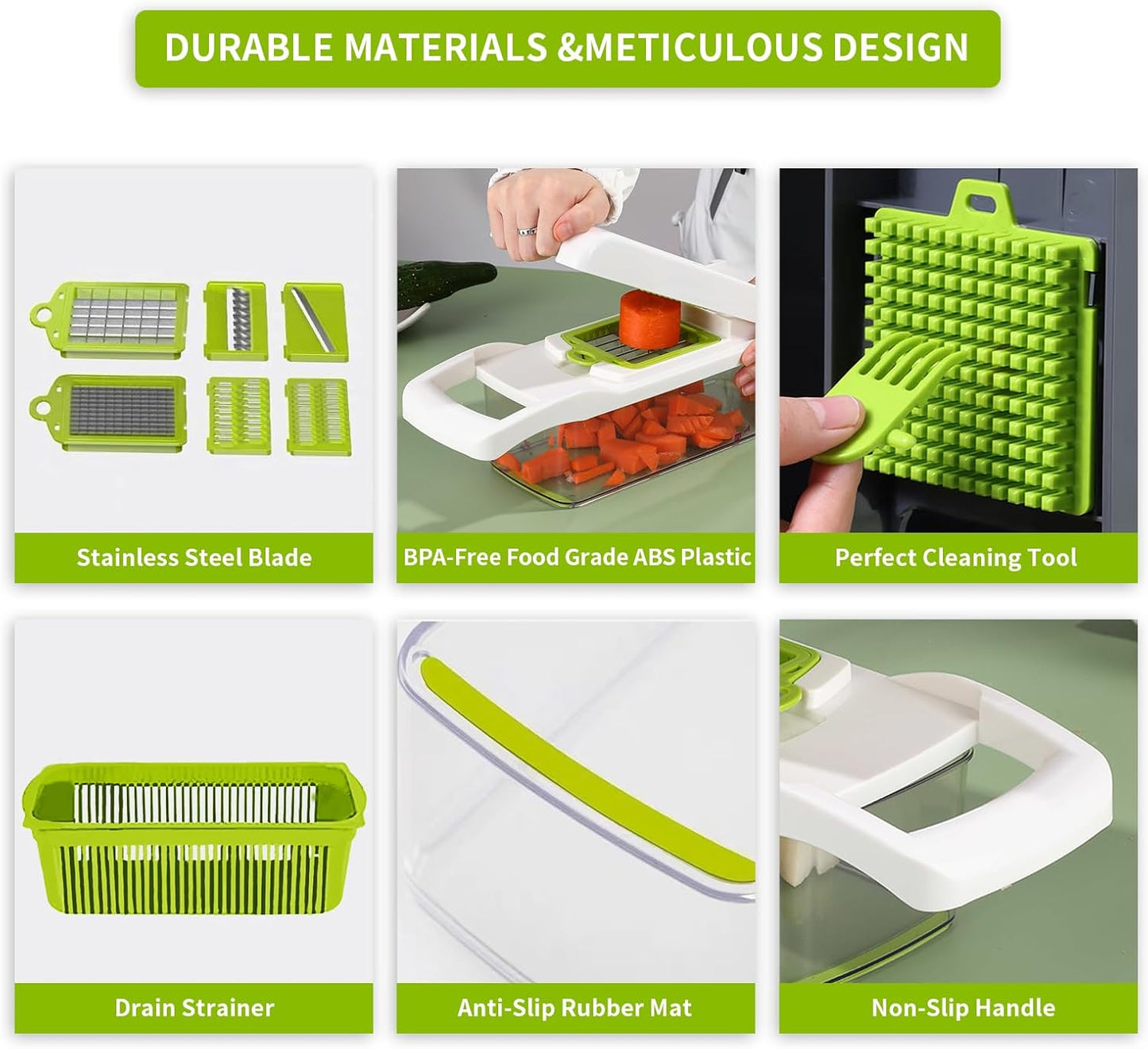 Purilite Select 8-in-1 Vegetable Chopper Slice Smarter, Cook Faster