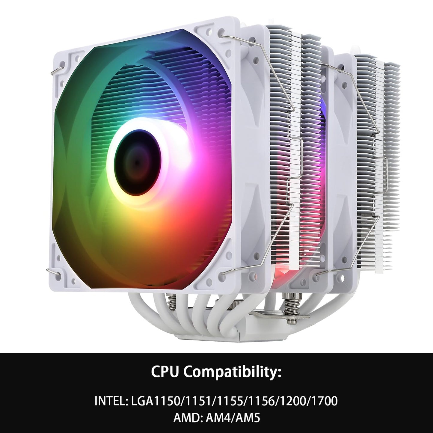 Thermalright Peerless Assassin 120 SE Black CPU Cooler, 6 Heat Pipes AGHP Technology, Dual 120mm PWM Fans, 1550RPM Speed, for AM4/AM5 and Intel LGA 1700/1851/115X/1200,Computer CPU Cooling