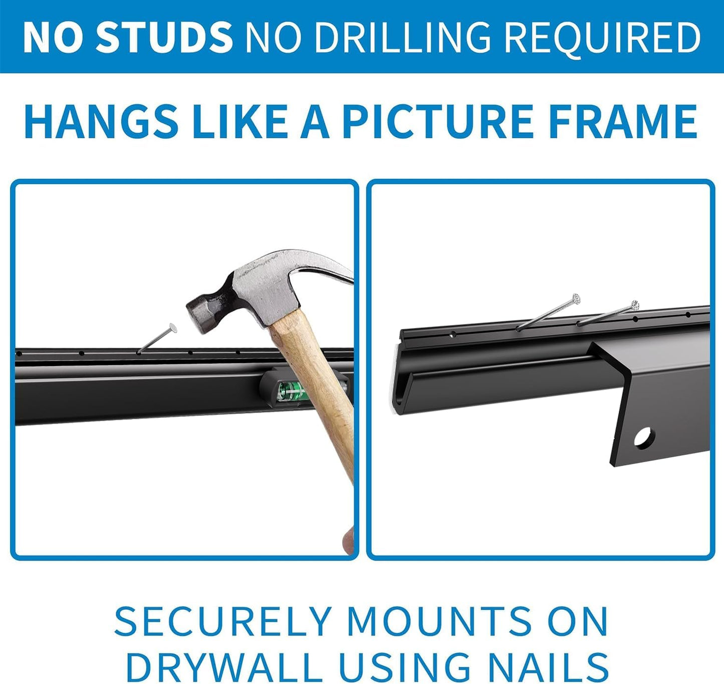 Studless Drywall TV Mount for 12-55 inch TVs, No Stud TV Wall Bracket Max VESA 400x400mm up to 100 lbs Universal Fits Most LED LCD Plasma Flat/Curved Screen TVs & Monitors