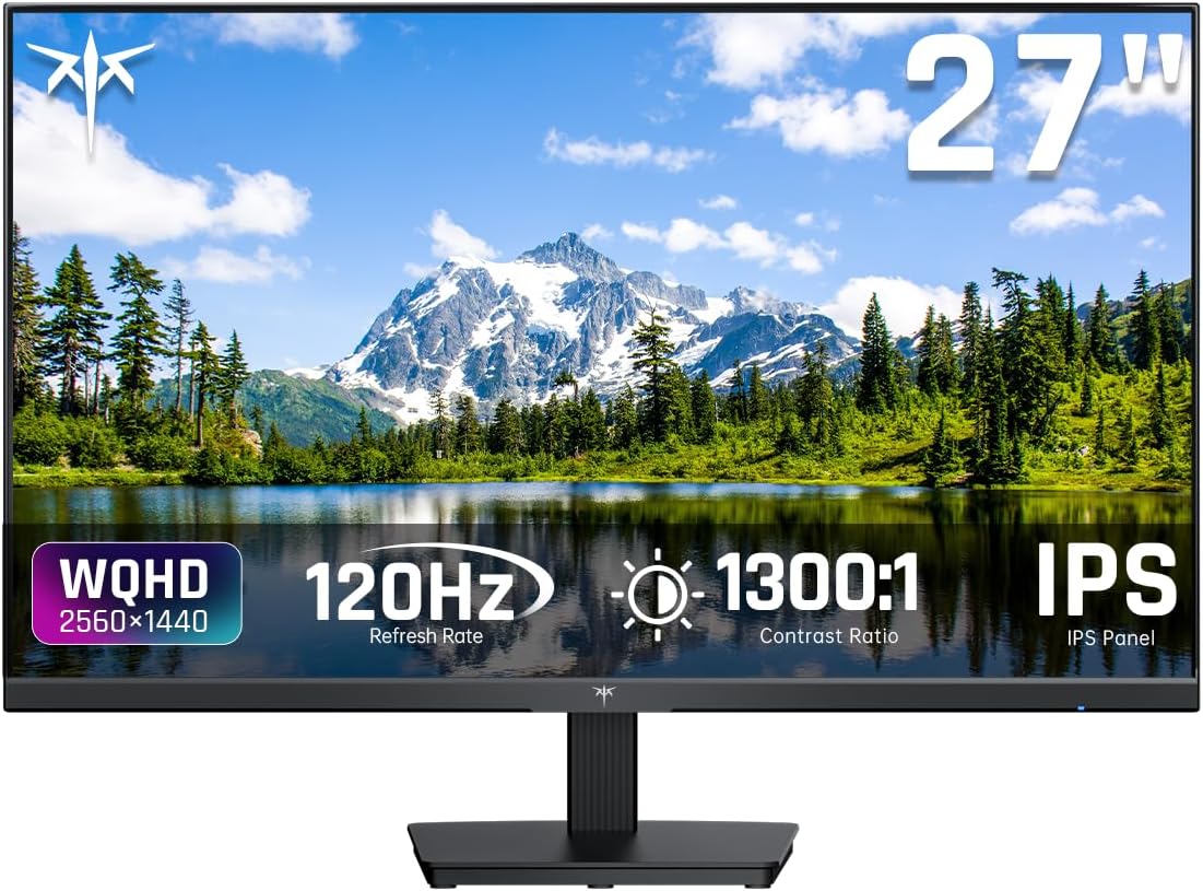 KTC 32 Inch 2K Computer Monitor, IPS 1440p Monitor with Ultra-Thin Bezels, HDR10, Freesync/G-sync, HDMI/DP Ports, Tilt Adjustable, Eyecare, Ideal for Business, Office, and Casual Gaming