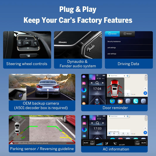 Eonon Android 14 Radio for VW Volkswagen Jetta 2006-2015, Golf MK6 MK5, Tiguan 2008-2016, Passat 2005-2014, 3GB+32GB, CarPlay/Android Auto, Built-in DSP, 9'' IPS, Bluetooth 5.4-VWX7 (Upgraded VWA13) - PuriLite