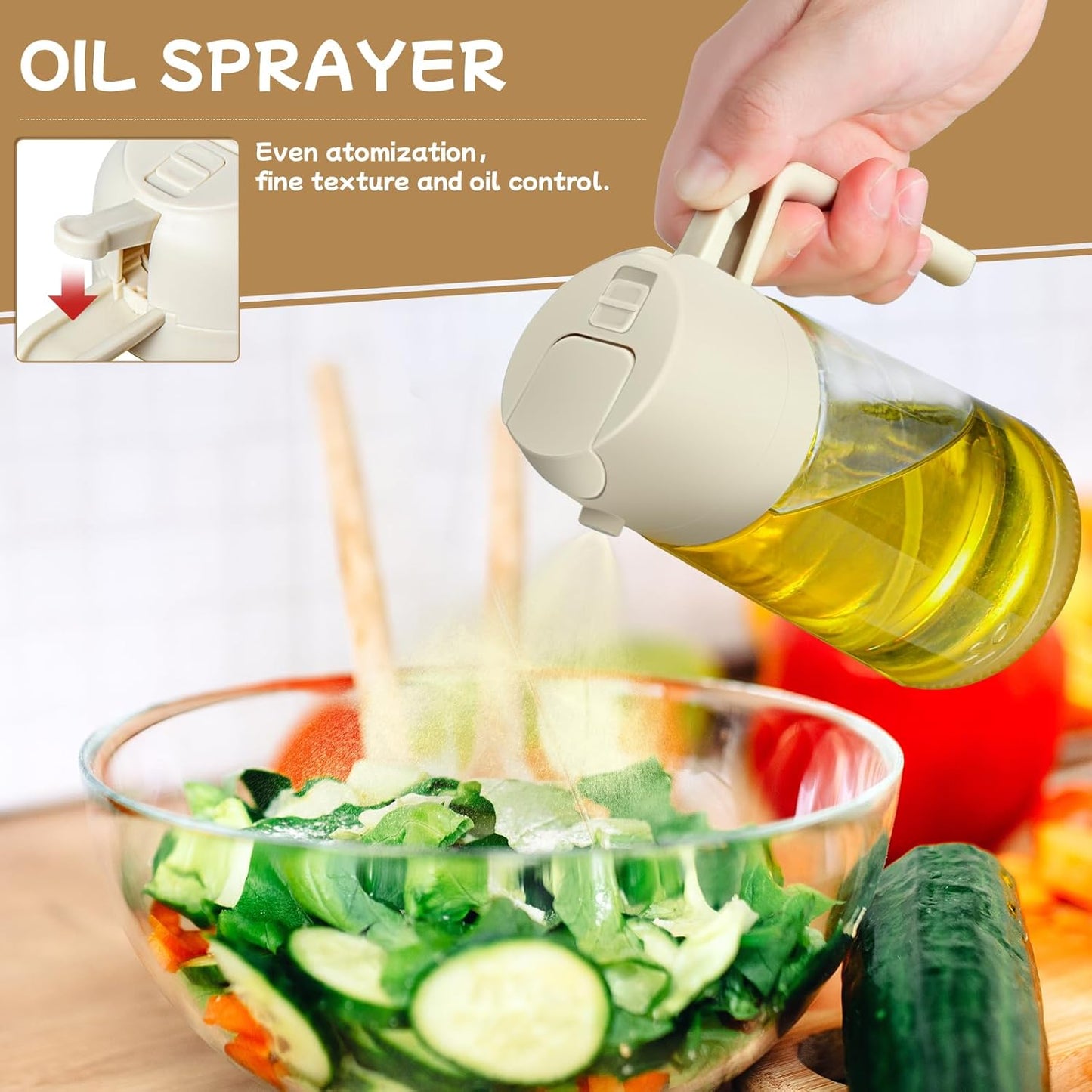 Purilite Select 2-in-1 Glass Oil Dispenser
