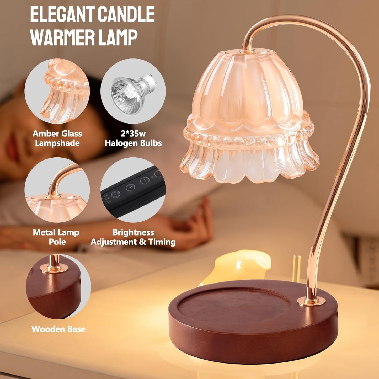 Purilite Select Candle Warmer Table Lamp