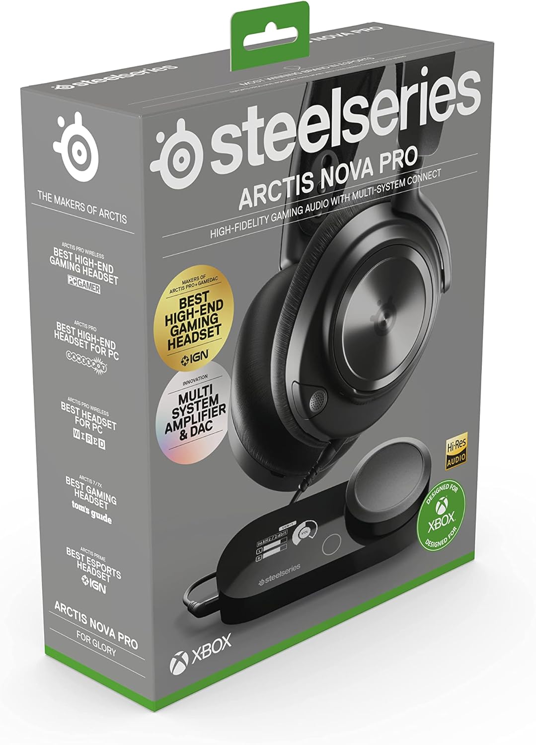 NEW SteelSeries Arctis Nova Pro Wireless Multi-System Gaming Headset - Premium Hi-Fi Drivers - Active Noise Cancellation - Infinity Power System - ClearCast Gen 2 Mic - PC, PS5/PS4, Switch, Mobile