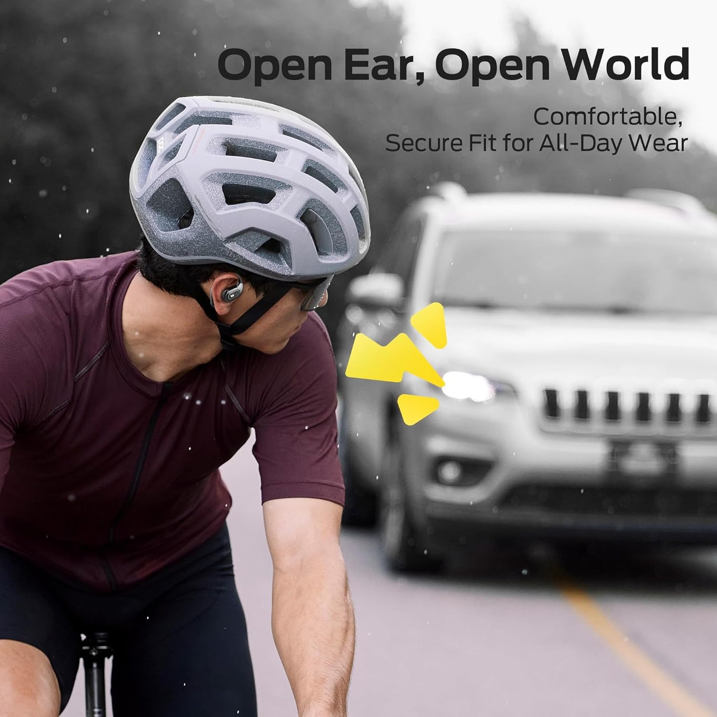 Monster AI Translation Earbuds AC330, 3-in-1 Translator Earbuds Bluetooth 6.0, Wireless Open Ear Headphones with 115 Languages Real-Time Translation, Stylish Rotating Case with Lanyard, Black