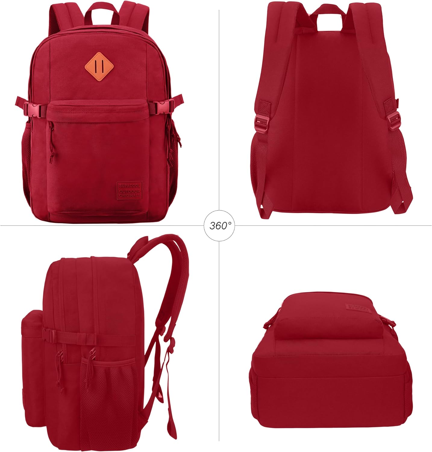 SUPACOOL Lightweight Casual Backpack for Men and Women, Large Backpack for School Boys and Girls