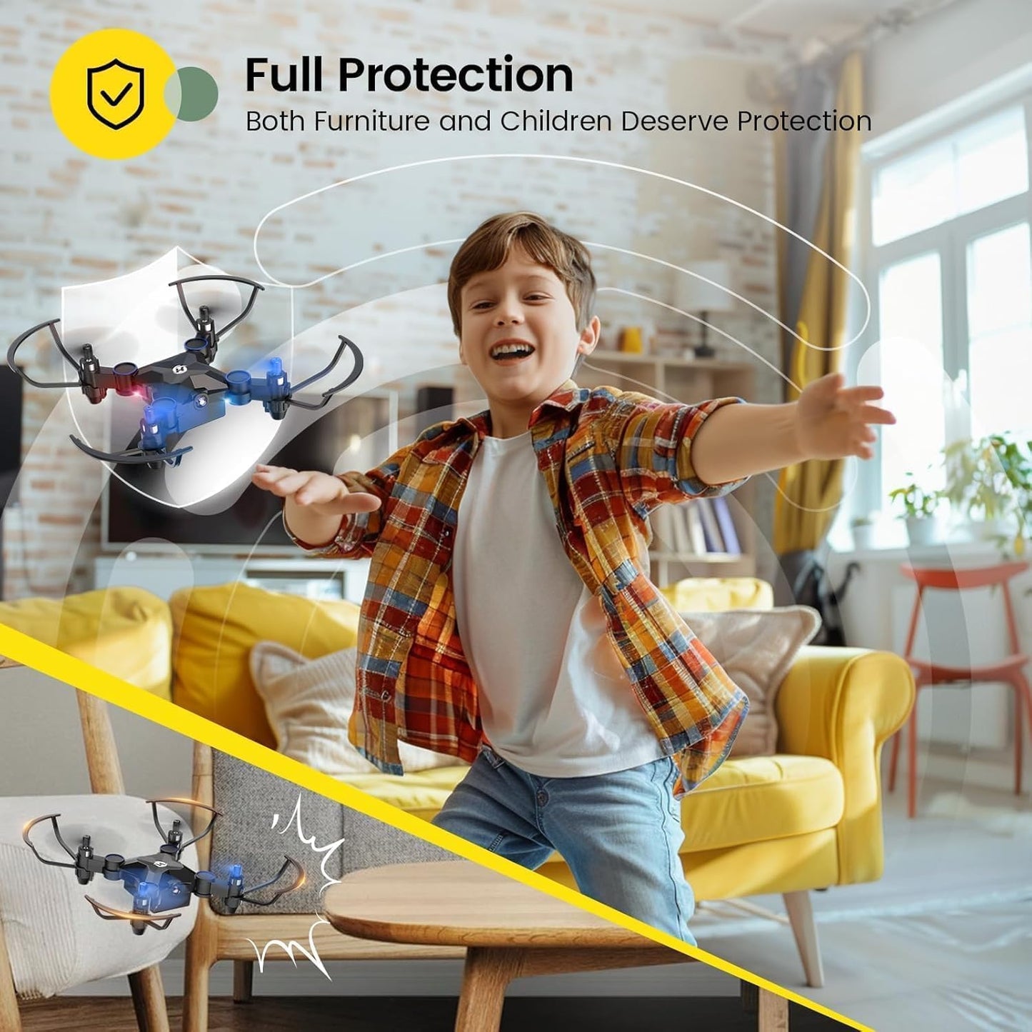 Foldable Mini Drone for Kids & Beginners – RC Nano Quadcopter with Altitude Hold, 360° Flips, One-Key Return, Easy Indoor Flying Toy - PuriLite