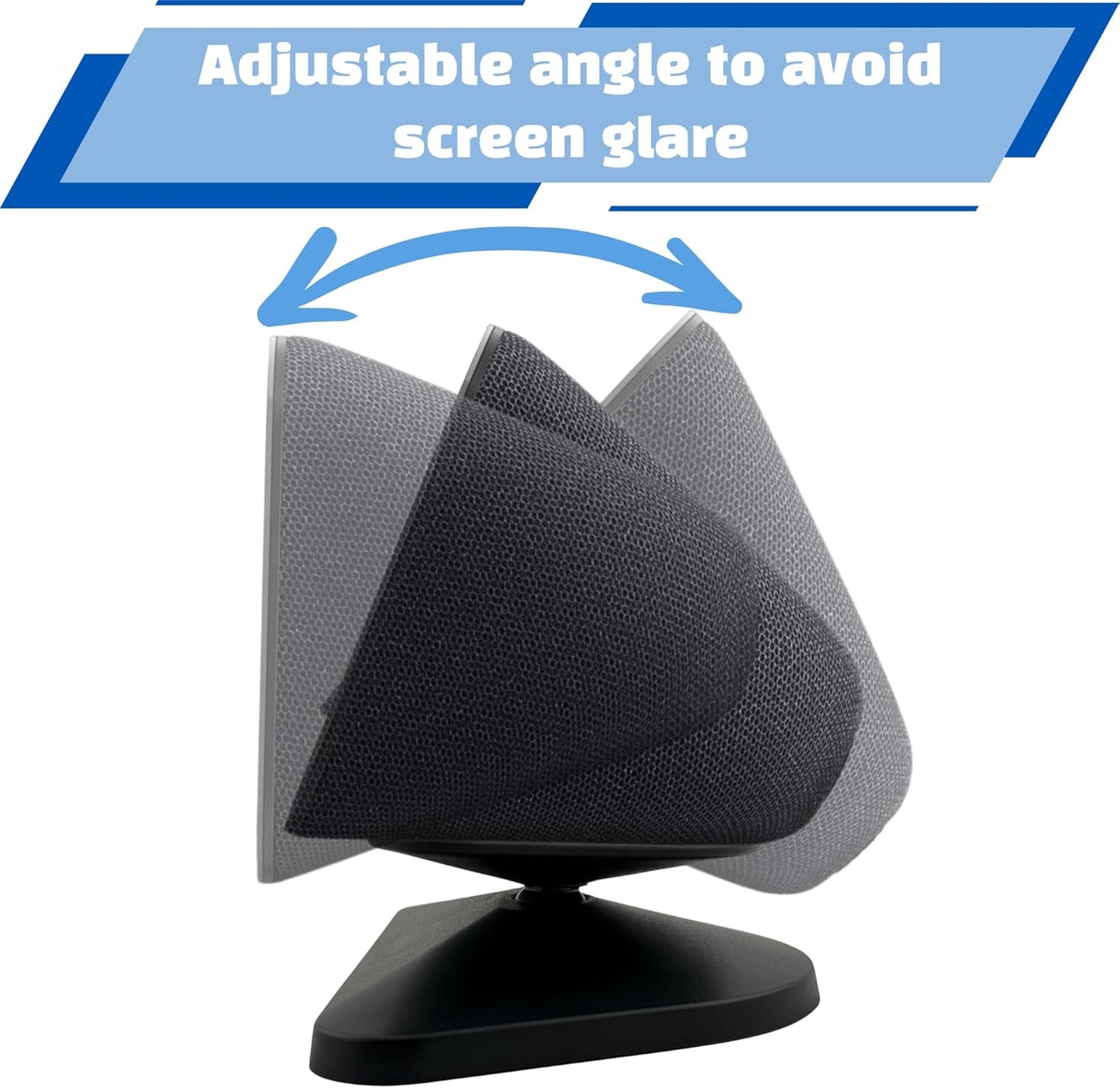 Sintron Adjustable Magnetic Stand Mount for Echo Show 5 (3rd Gen) & iPhone Models, Smart Display Stand Holder for Show 5 3rd Gen with 360 Degree Rotation, Swivel Tilt Function, Anti-Slip Base (Black)