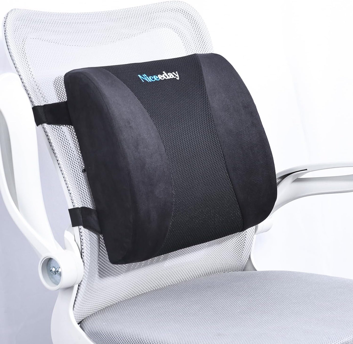 Gel Lumbar Support for Office Chair Back Support for Lower Back Pain Relief Cooling Chair Back Support Cushion Improves Posture Back Rest Memory Foam Back Support Pillow for Gaming Chair, Driving Seat