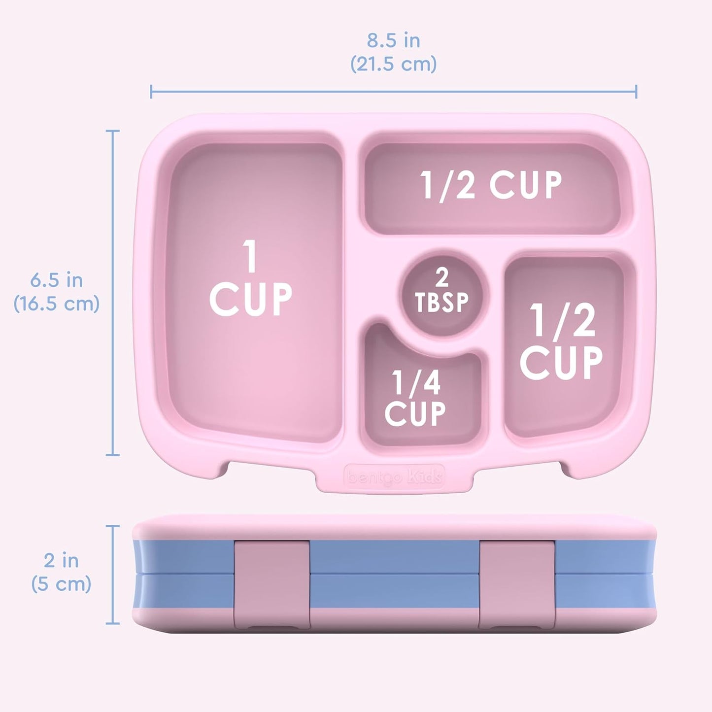 Bentgo Kids Prints Leak-Proof, 5-Compartment Bento-Style Kids Lunch Box - Ideal Portion Sizes for Ages 3-7, Durable, Drop-Proof, Dishwasher Safe, & Made with BPA-Free Materials (Green Rainbow)