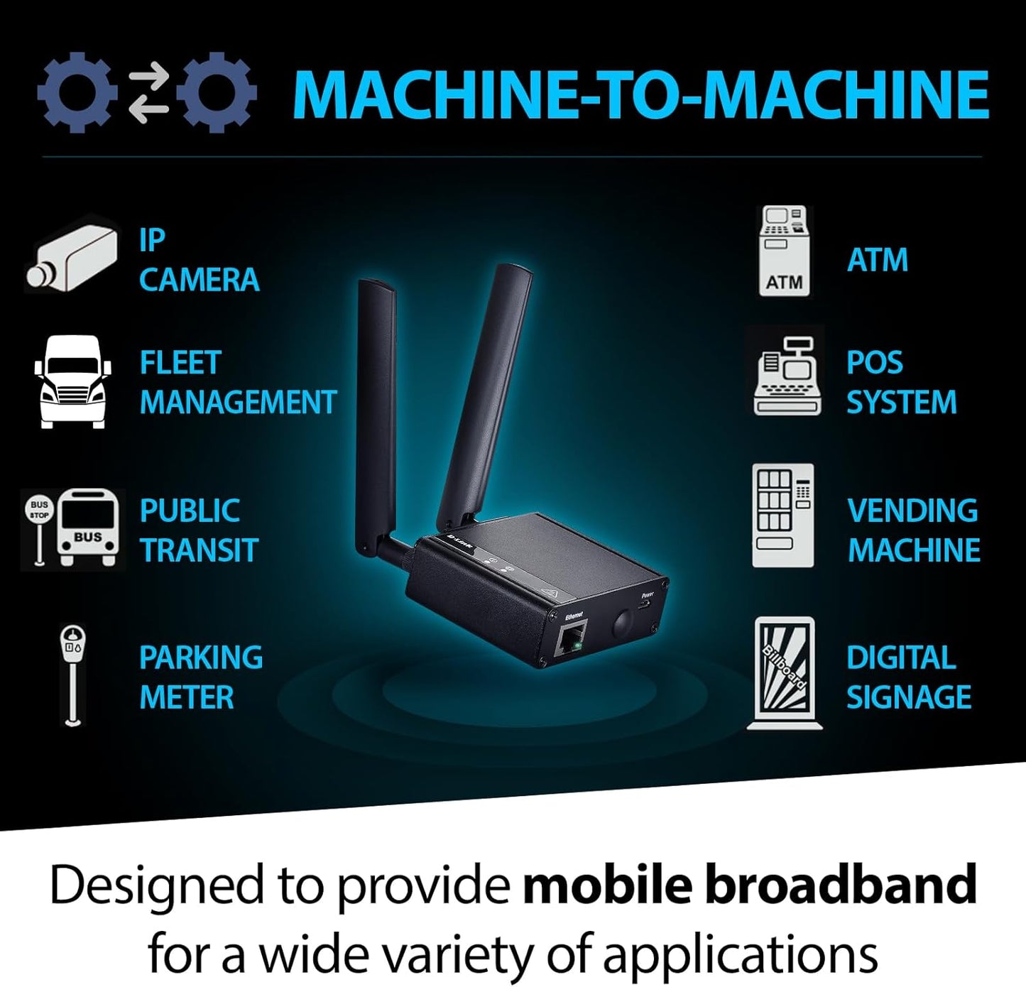 D-Link 5G NR Rugged Compact Modem/Gateway, Best for M2M Applications, 1x 2.5GbE Port, 1x SIM Slot (DWM-311-B1)