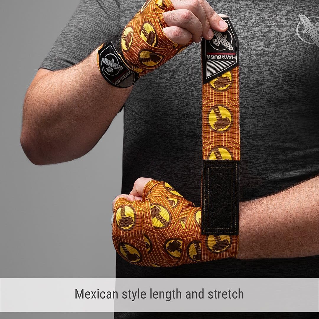 Hayabusa Marvel Hero Elite Mexican Style Boxing Hand Wraps for Men & Women