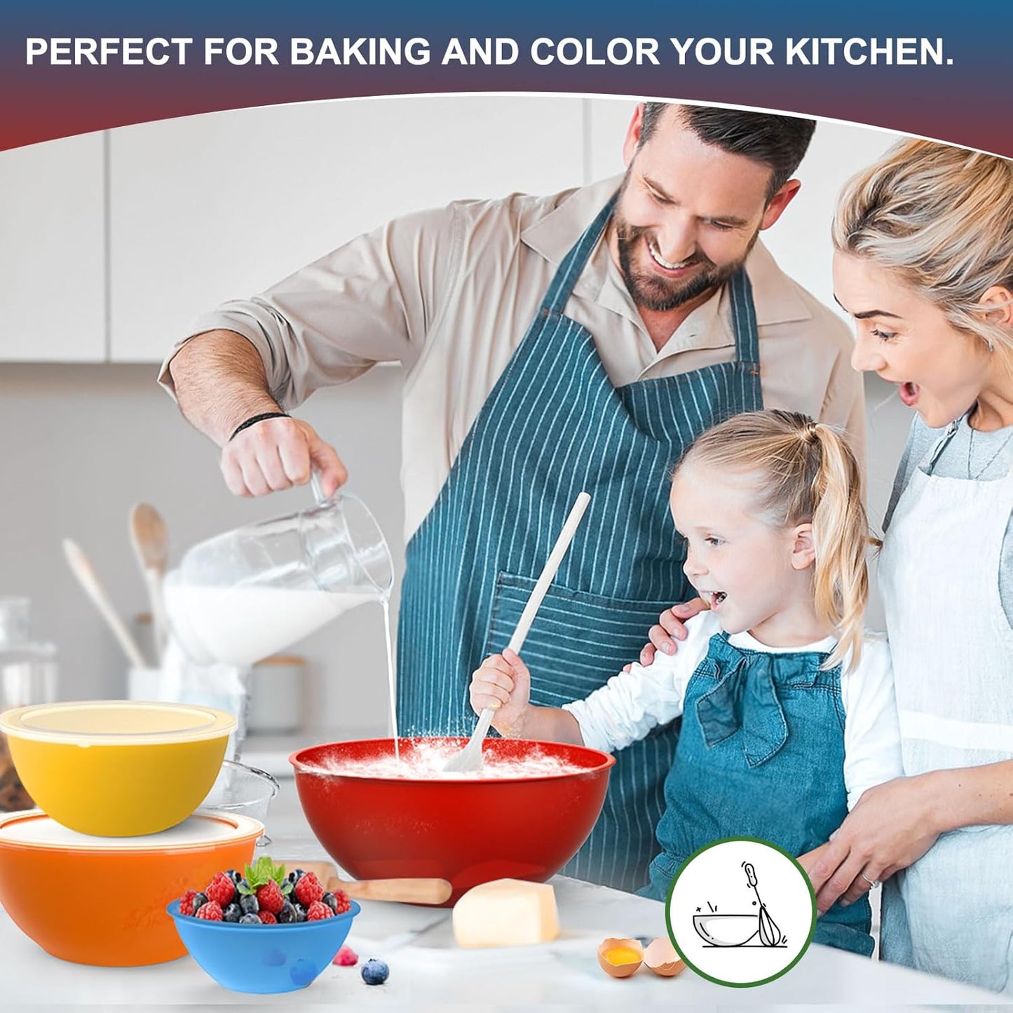 Purilite Select Plastic Mixing Bowl Set