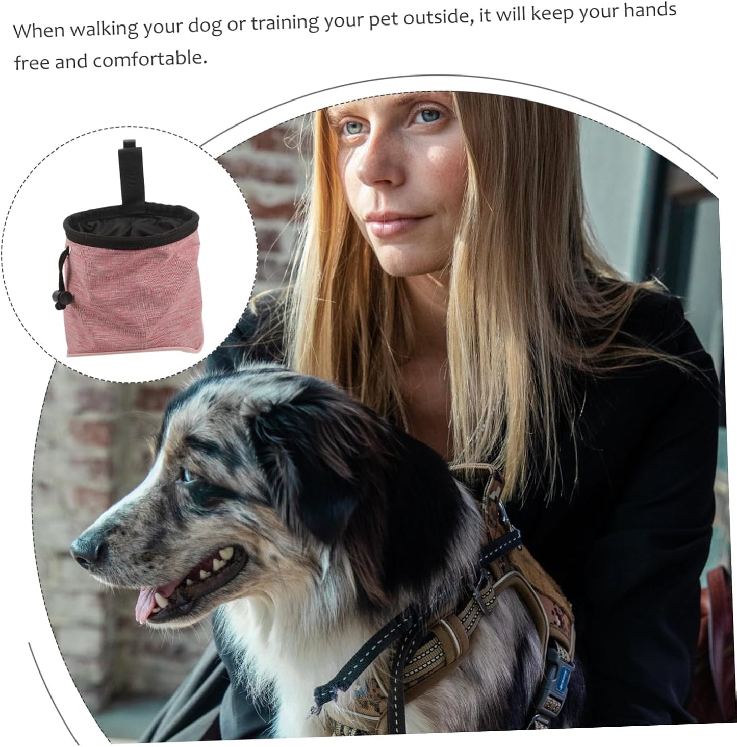 BCOATH Training Pouch Bag Dog Treat Waist Bag Bag for Outdoor Hiking Dog Treat Pouches for Dog Walking