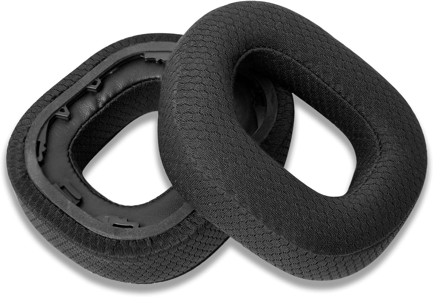 Gvoears Replacement Earpads for Corsair HS 80 RGB Wireless/Wired Gaming Headsets Ear Cushions, Comfortable & Soft Sponge, Breathable Mesh Fabric (Black)