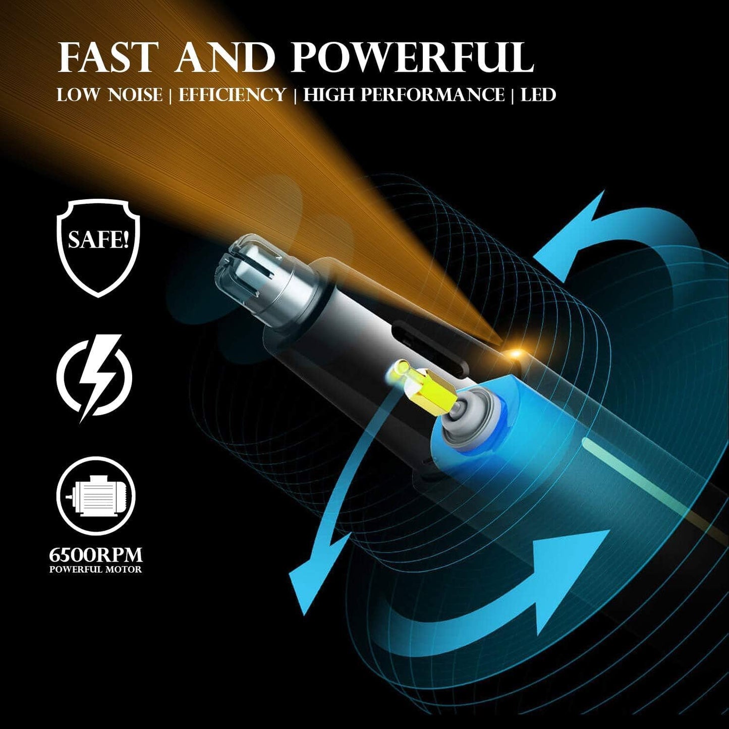 Purilite Select Professional USB Rechargeable Ear and Nose Trimmer